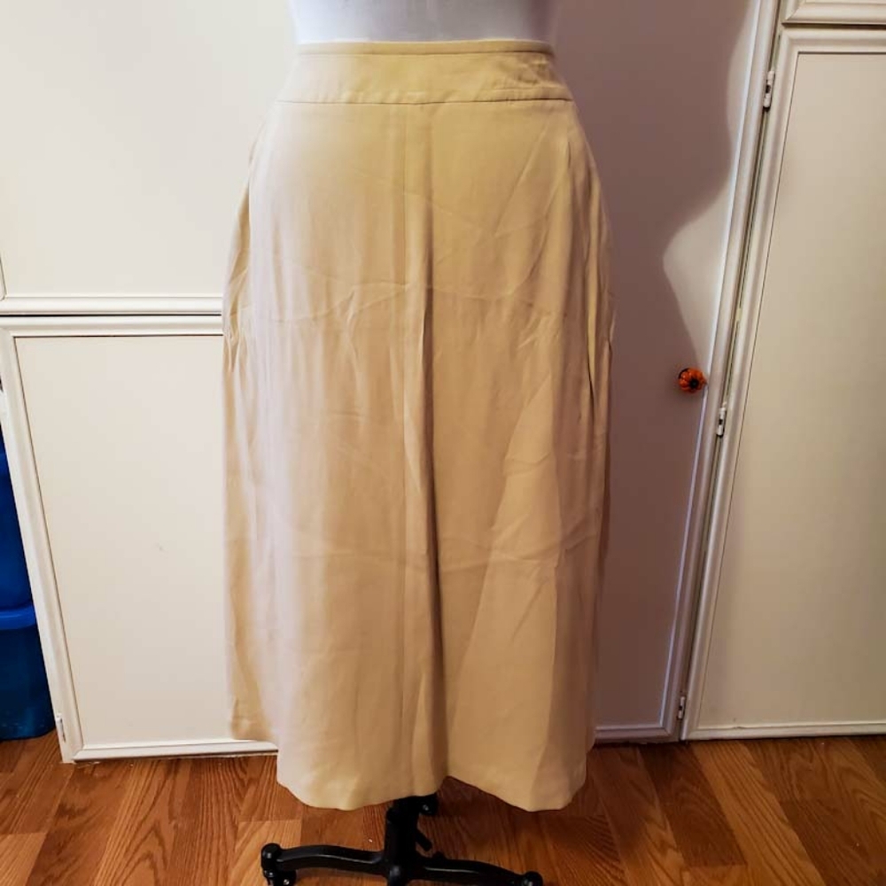 Jones New York 100% Silk Long Skirt